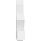 Ekena Millwork Kennewick Architectural Grade PVC Gable Bracket, 48"W x 32"H x 6"D x 6"F, 16/12 Pitch GBP048X32X0606KEN00 - alternate 4